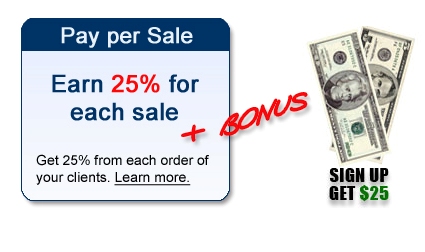 Pay-Per-Sale 25%